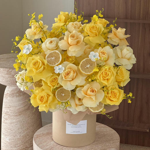 《柠檬公主》金枝玉叶奶油杯柠檬跳舞兰抱抱桶 商品图5