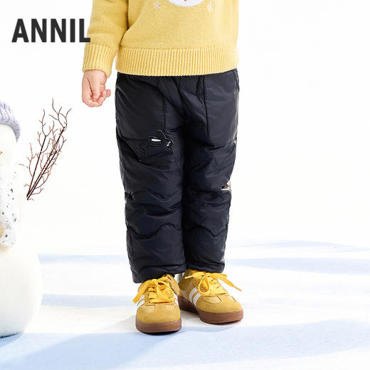 【实体店同款】女童全腰梭织羽绒裤冬季新款安奈儿童装XG546021 商品图1