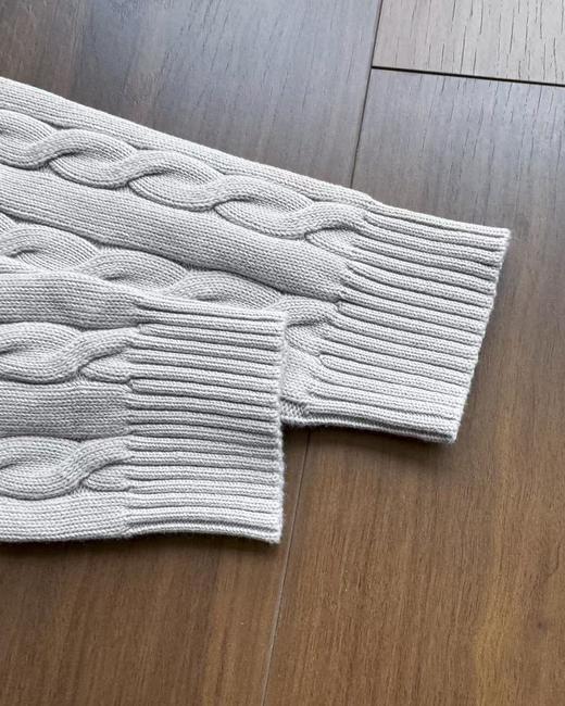 D111729男款秋冬精典款加厚七色绞花圆领毛衣 商品图14