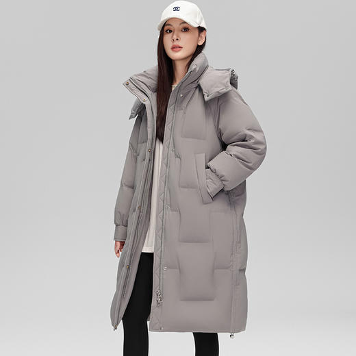 【双旦特惠】雪中飞2025冬新款连帽中长款羽绒服 90高品质羽绒 600+高蓬松 防跑绒新突破 商品图2