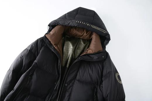 D111704冬季90鹅绒中长款羽绒服加厚保暖防寒连帽冬装休闲外套 商品图11