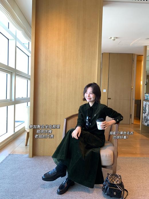 拉fu家同款 秋冬新品  灯芯绒百褶半身裙 商品图5