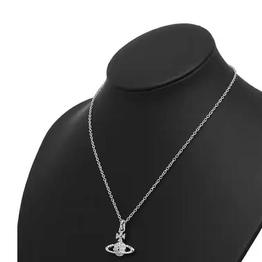 春日限定【抢先购】Vivienne西太后铆钉款土星项链银色/耳饰银色 -mi_bba 商品图5