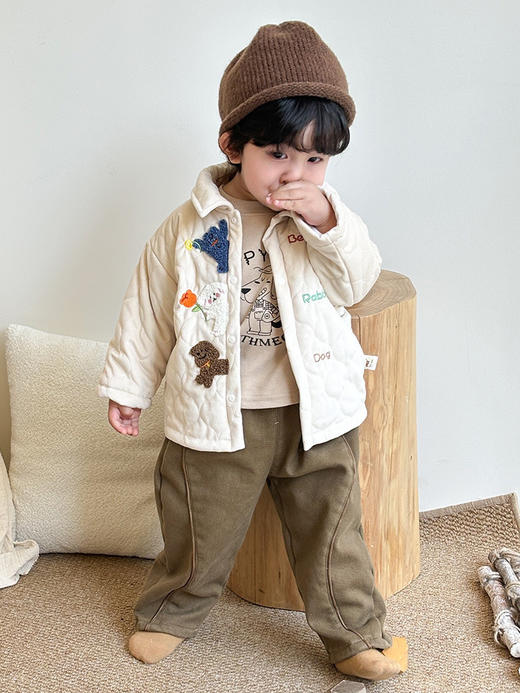 【A类标准面料❗️舒适柔软亲肤】儿童秋冬季加厚保暖外套夹棉冬装可爱婴幼儿棉服男女宝宝卡通棉袄。ja 商品图1