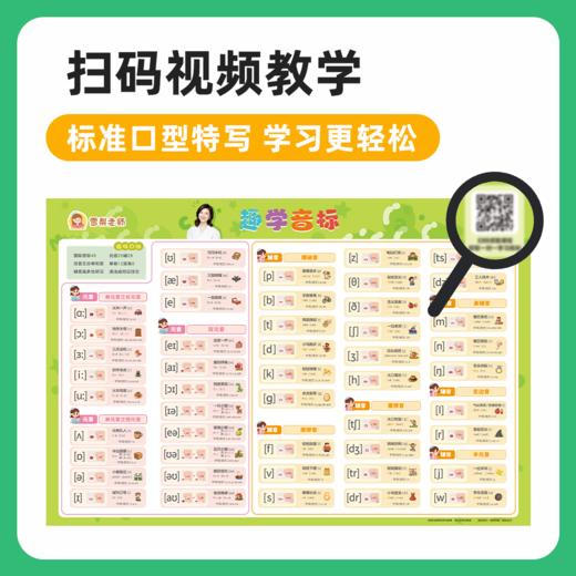 雪梨老师 自然拼读发音规则海报 商品图1