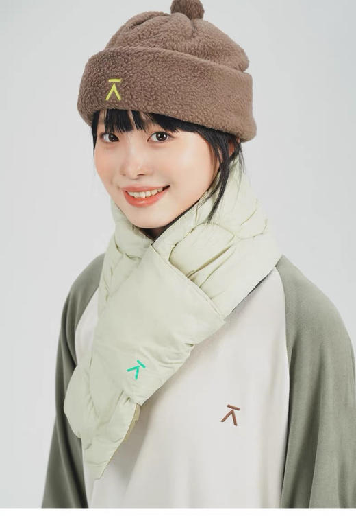 正品双面用围巾保暖柔软夹棉多色围巾 商品图7