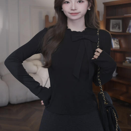 鹿向南【梦境拼图】秋冬新款韩系高级感穿搭显瘦马甲毛衣套装女 商品图3