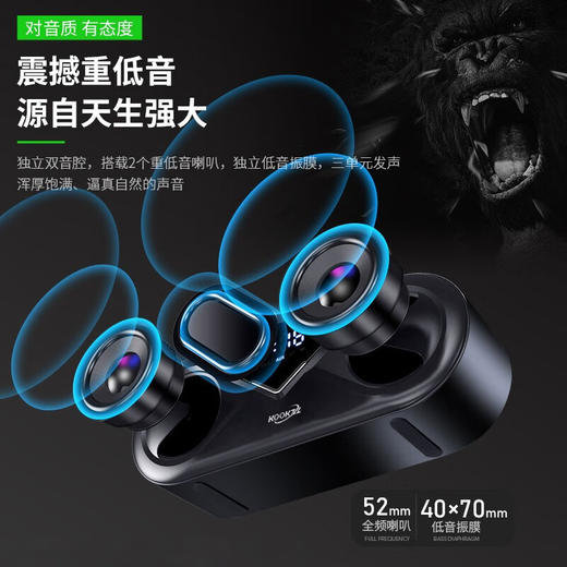 【分仓直发包邮】KOOKZZ酷客者炫酷蓝牙音响Y02 商品图3