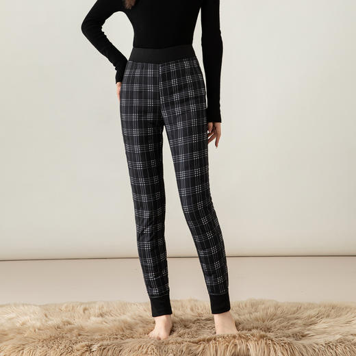 丁摩 内穿羽绒裤女加绒加厚轻薄抗寒保暖保暖裤21CF631 商品图1