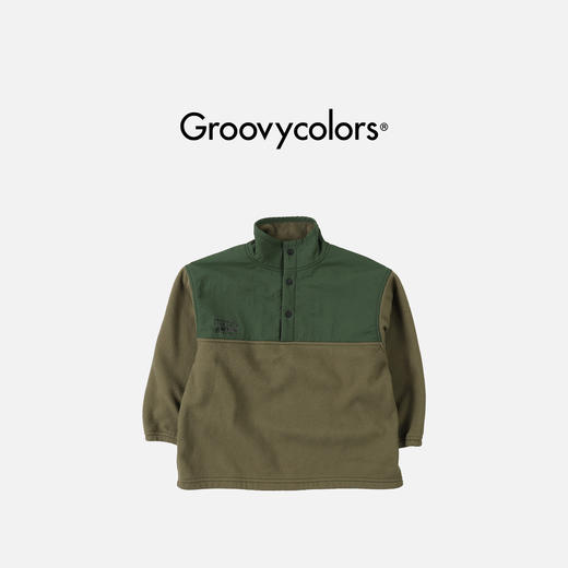 日本GC童装 Groovycolors 摇粒绒拼接设计套头衫 商品图1