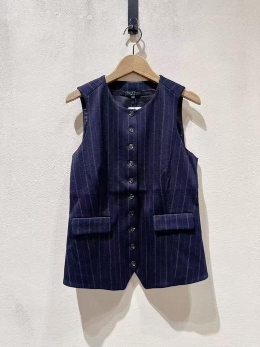 女款竖纹马甲背心外套LA 商品图0