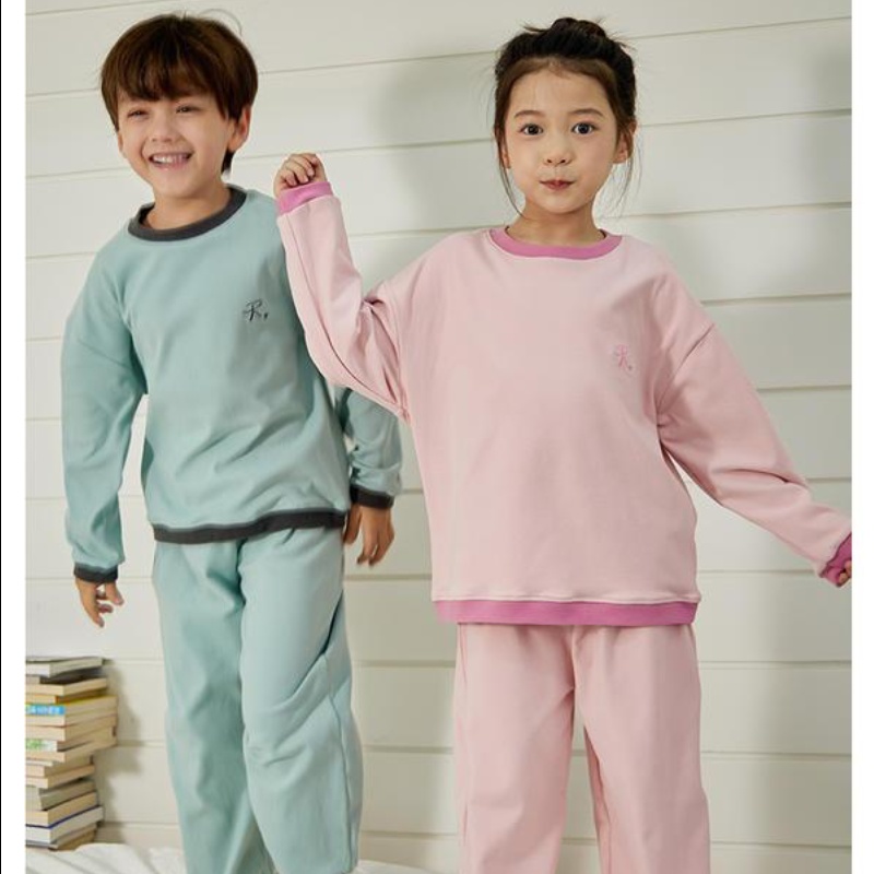 runrungo儿童秋冬换季家居服合集 | 柔光撞色设计、轻盈柔软不厚重、居家穿着舒适、透气保暖【HZ】