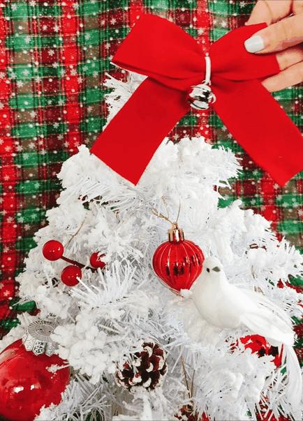 DIY手工白鸽灯光桌面圣诞树 商品图4