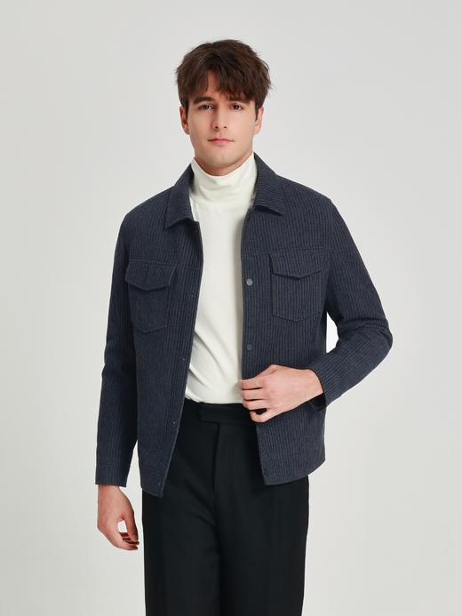 callisto雪茄棕仿条绒纹理可脱卸内胆尼克 商品图7