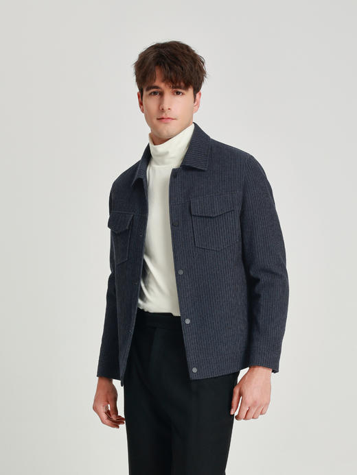 callisto雪茄棕仿条绒纹理可脱卸内胆尼克 商品图8