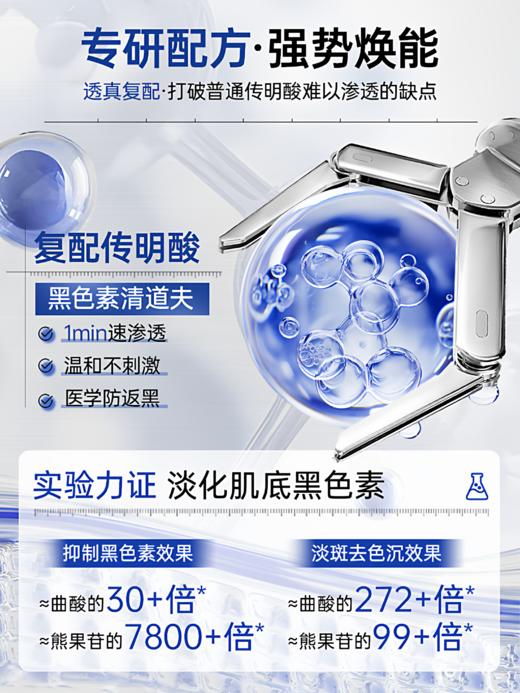 【敷1次白7度 敷 素颜“自发光”】传明酸爽肤水美白去黄提亮补水保湿敷水发光水紧致抗皱抗衰老精华 商品图3