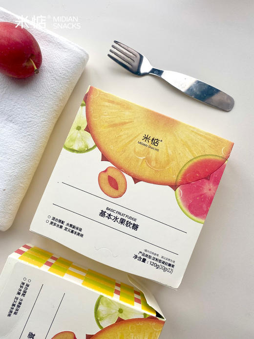 【米惦基本水果软糖】私房级别工艺😍😍一口还原鲜果原香👊一盒解锁四种快乐😝🌊 💚创新配方 一盒get四重软糖风味 💚鲜果&果茸 还原鲜果本味  商品图4