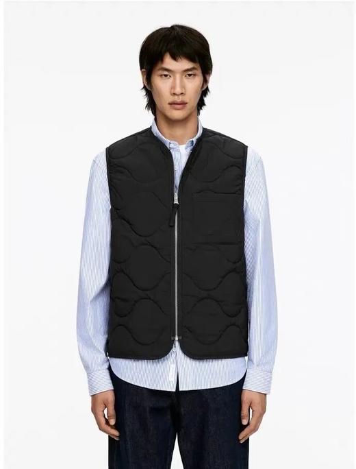 美式复古轻薄绗棉男款马甲 商品图1