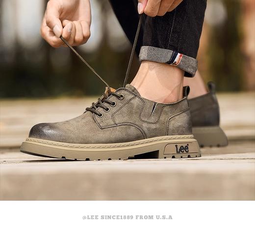 快抢！品牌直发【百年品牌Lee 清仓要疯了】美式复古鞋，休闲板鞋，牛剖层移膜革鞋面，包裹不顶脚不闷脚，超软乳胶屎感鞋垫，让双脚清新舒适 商品图3