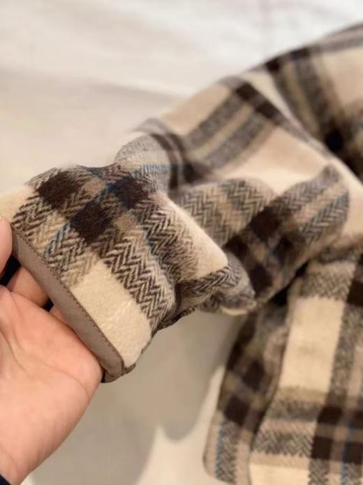 【📣薅羊毛捡漏39.9/件】🥳毛呢格子格子加绒外套韩版2025秋冬新款男童女童外衣宽松宝宝棉衣聚 商品图7