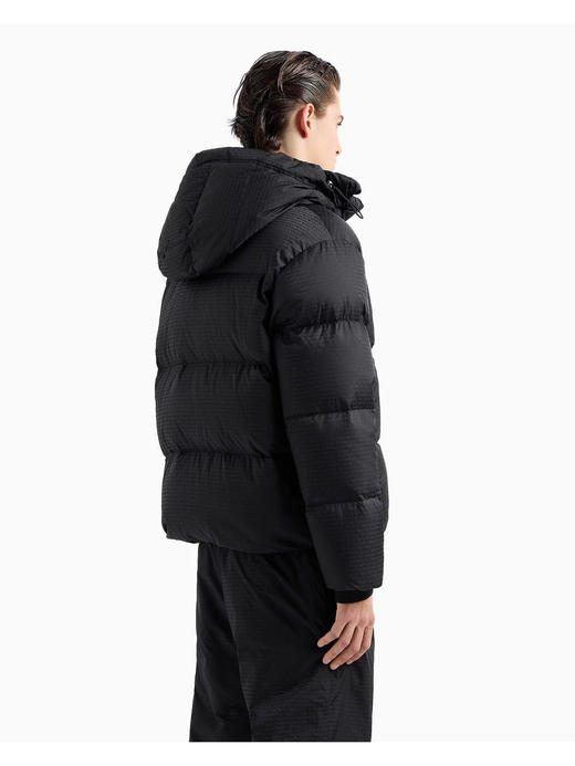 【超惠秒】Emporio Armani 男士满布字母logo 高充绒抗寒保暖可拆卸帽 羽绒服外套 12276 商品图11