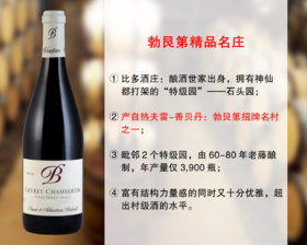 【现货上新，配额促销】勃艮第超高性价比精品名庄：比多酒庄热夫雷香贝丹老藤干红（2021年）