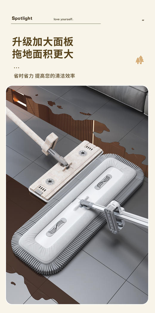 【雪尼尔免手洗拖把】-TBSH 商品图3