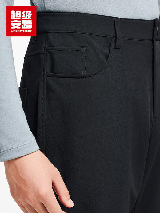 超级安踏男子防泼水五袋通勤裤秋冬商务休闲裤运动长裤152548504U 商品图1