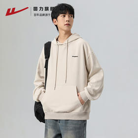 回力连帽卫衣男春秋款2025款美式重磅潮牌青少年宽松舒适长袖外套