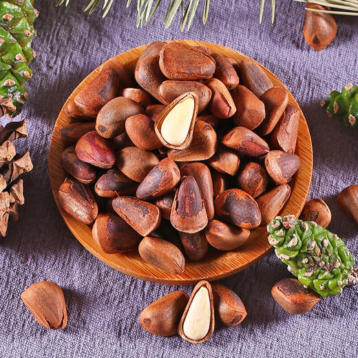 长白山炭烤东北松子！ 手剥开口松子 净重1斤/袋 坚果炒货 孕妇零食坚果 袋装超大颗粒 约900粒/斤 商品图0