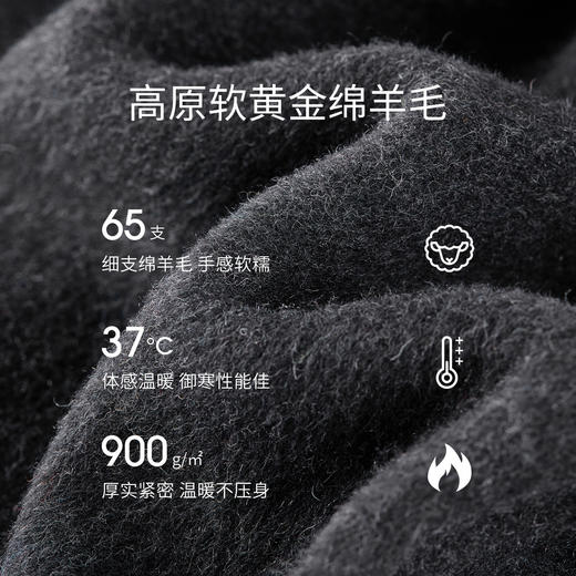 【内购】【绵羊毛】优雅手工钉珠圆领撞色蘑菇扣厚实保暖短款双面呢外套-W54OG4828 商品图4