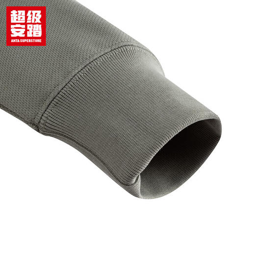 超级安踏男子复古学院风POLO领卫衣秋运动休闲长袖上衣152548702U 商品图5