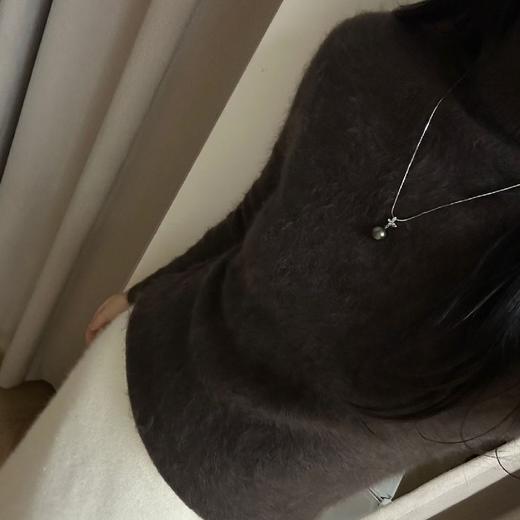 【甄珠贝】12-13mm大溪地吊坠 正圆基本无暇  18K金配件 商品图4