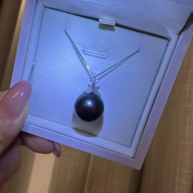 【甄珠贝】14mm大溪地吊坠 ji光 18K金配件