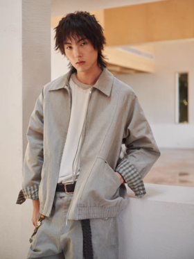 共和GongheRepub/GH24050/「白胡椒」磨毛短宽夹克