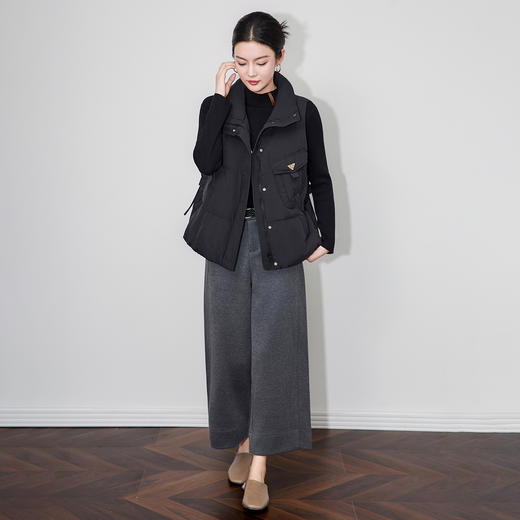 「高货wl」全新升级【铂金会员339/天猫459/差价120】(03447)洛诗琳新款90白鸭绒羽绒服2025冬季防风保暖宽松马甲外套 商品图1