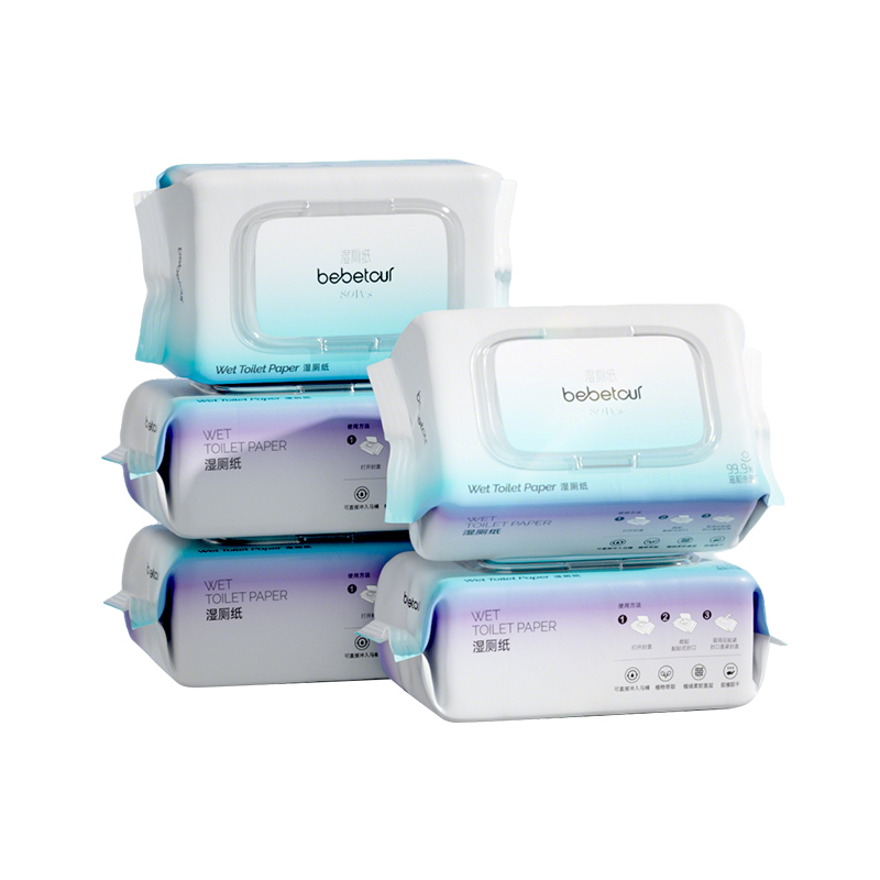 【积分兑换】bebetour金盏花湿厕纸家庭实惠装洁厕湿巾私处擦屁屁股男士女士专用