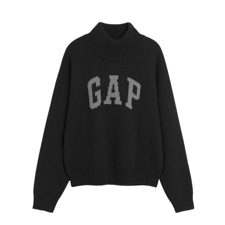 GAP 139元2件 半高领粗针织针织套头毛衣 (线上线下同时在售不保证有货，活动款不退不换介意勿拍) 620040-GJ