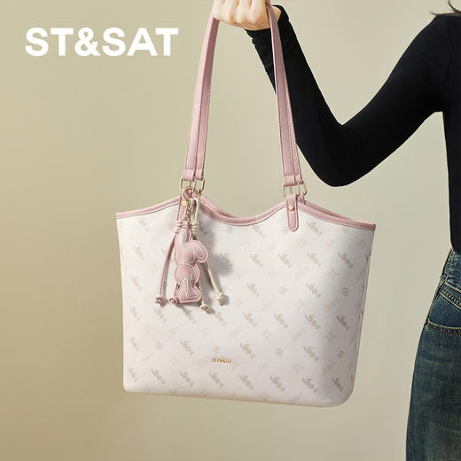 星期六气质温柔风大容量托特包SSD521A06G 商品图3