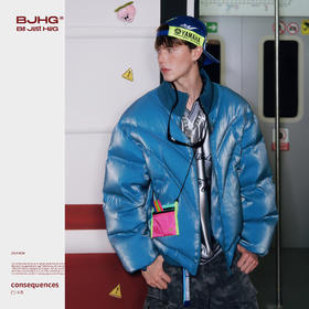 BJHG不计后果羽绒服男款冬季加厚2025新款流光高级感防寒服外套女