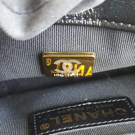 【95新】CHANEL香奈儿Leboy系列A67085 B06016 NC922小号黑金渐变拼色Leboy链条包单肩斜挎包101125NJT51 商品图9