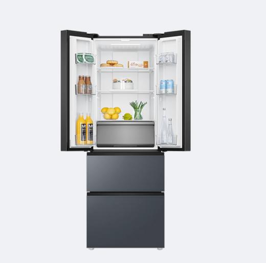 海尔 冰箱 BCD-342WLHFD9DGMU1 342升 法式多门 风冷 变频 一级能效 超薄机身 彩晶面板 电脑控温 极夜灰午夜金属颜色 商品图3