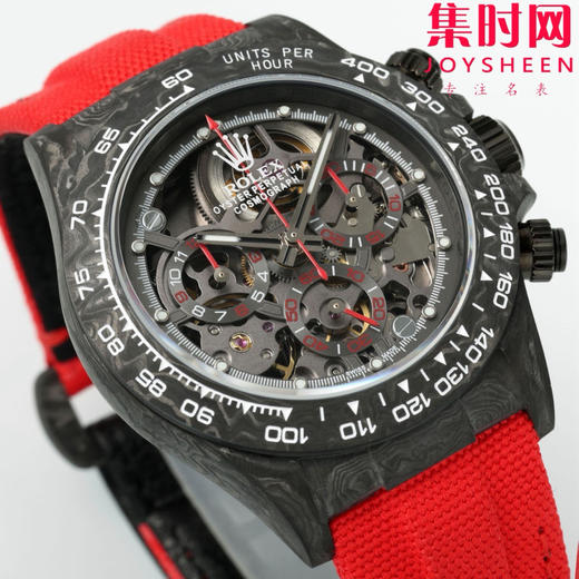 超轻 超轻 超轻！夜光神器！劳力士 Diw迪通拿碳纤维系列 改装迪通拿镂空款 高端改装4130机 男士腕表 镂空碳纤维迪通拿（超级夜光壳定制版） 商品图1