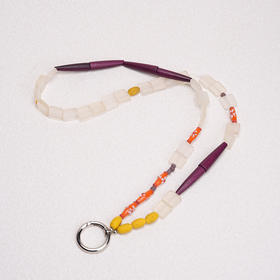 订购7周到｜PARTY-白色 橙色 串珠 壶铃包链［印尼设计师］