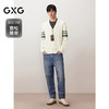 GXG男装  重磅做旧水洗弯刀宽松锥型潮流中腰牛仔裤 2025秋季新品 商品缩略图1