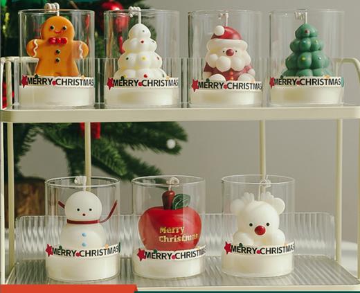 圣诞节❗️【5A级香薰杯蜡烛】装饰品摆件 创意香氛伴手礼  圣诞树苹果香薰 蜡烛杯 商品图0