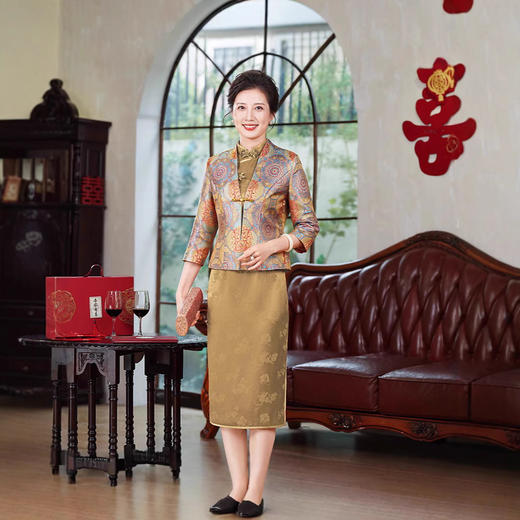 高端搭配旗袍秋冬外套新款气质妈妈婚宴上衣平时可穿 商品图4