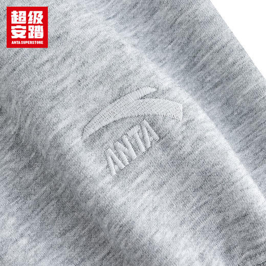 超级安踏男子加绒连帽外套秋冬保暖卫衣简约运动上衣152548716U 商品图7