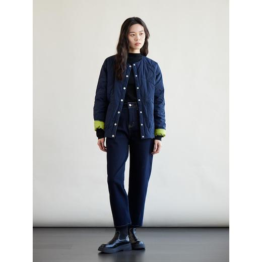 轻暖显瘦！正反双面穿！2025新款90白鹅绒圆领轻薄直筒羽绒服女秋冬！ 商品图1