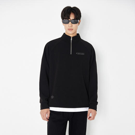 gxg.jeans男装【畅销款】男士立领套头运动卫衣25秋款潮流百搭青少年打底衫K&C 商品图2